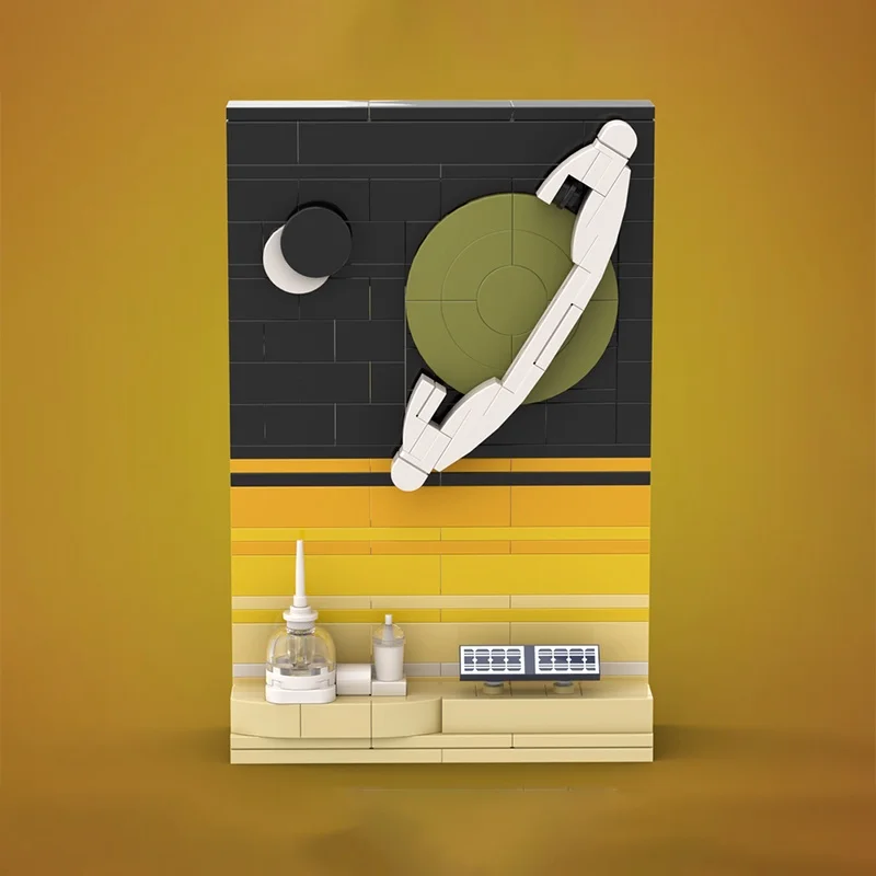 ตัวต่อ MOC Tales The Space Age Titan Base จำนวน 197 ชิ้น แบบจำลองอวกาศ ของเล่นตัวต่อสถาปัตยกรรม DIY ไอเดียสร้างสรรค์ ของขวัญคริสต์มาสสำหรับเด็ก