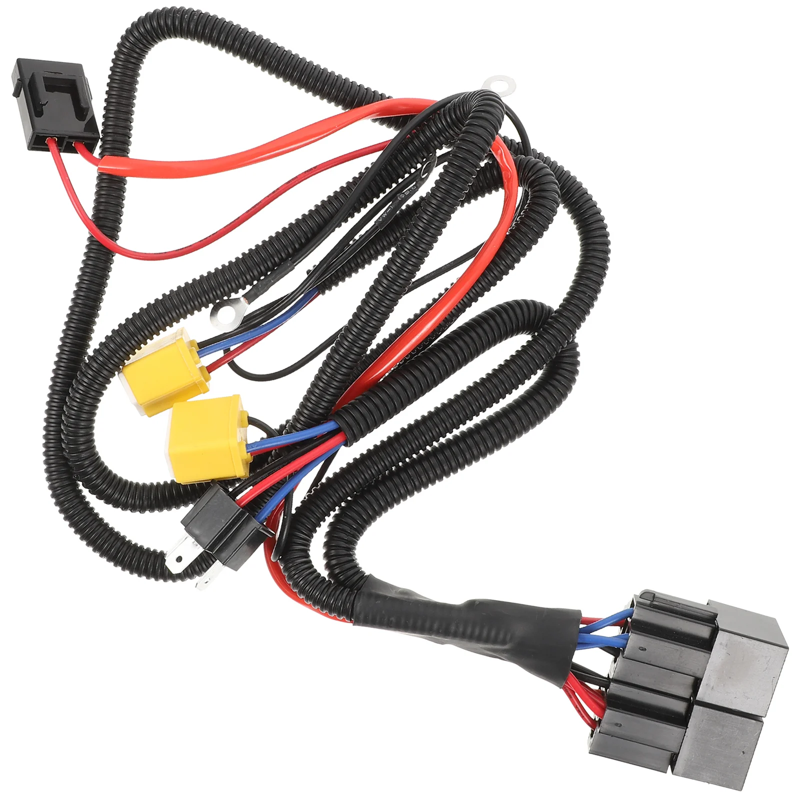 s H4 Headlight Booster Wiring Harness Flame Resistant Thick Line Durable Car Light Wire For Multi Tone Horns Claxon Interior - Image 6