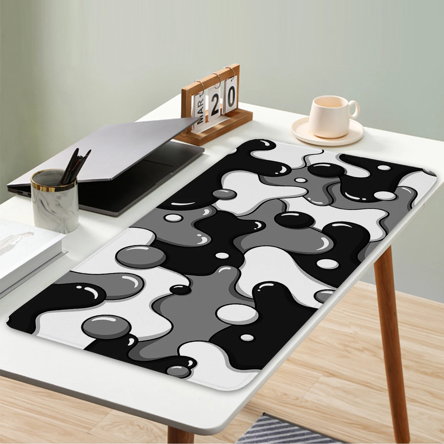 

Abstract Art Mouse Pad Large Gaming Mouse Pad 40x90cm Big Computer Desk Mat with Stitched Edges Non-Slip Game Keyboard Mousepad