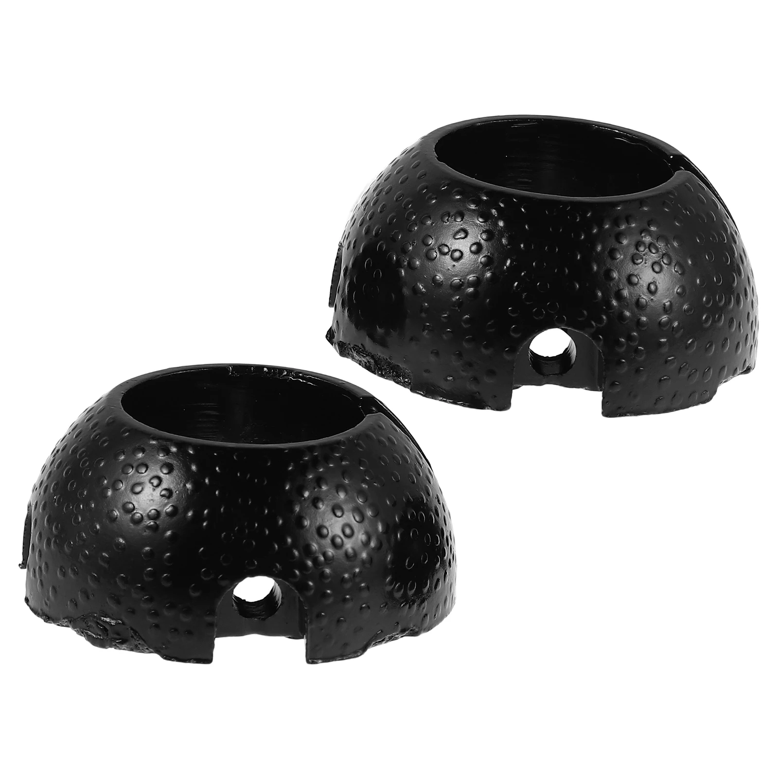 

2 Pcs Holder Ceiling Bracket Hangers Installation Block Mount Adapter Black