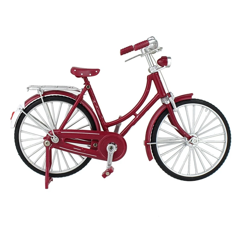 2X Mini 1:10 alliage modèle vélo moulé sous pression métal doigt VTT rétro vélo adulte à collectionner enfants jouet, Style 2