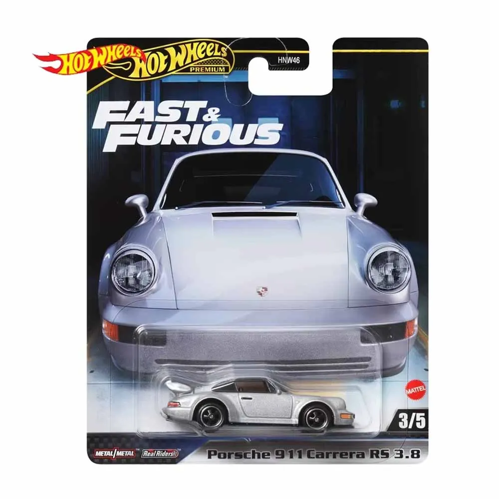 Mattel Hot Wheels Premium Car Fast Furious Porsche 911Carrera Rs 3.8 Hnw46-G 2024 Mix3 1/64 Diecast Vehicle Model Toys Gift