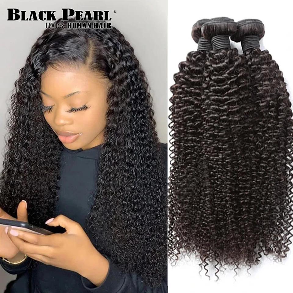 Indian Afro Kinky Curly Bundles 100% Human Hair Bundles Natural Color 8-30 Inch Virgin Hair Extension tissage cheveux humain