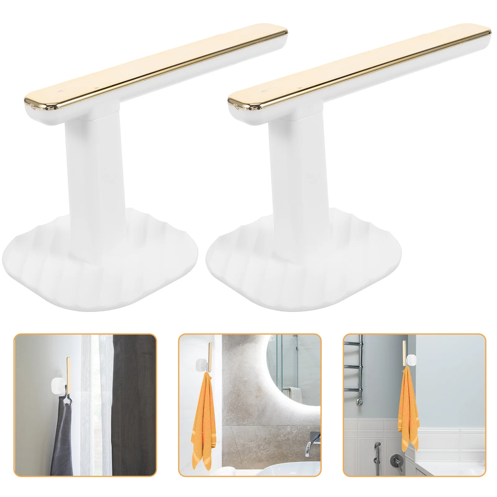 

2Pcs Curtain Tieback Hooks ABS Heavy Duty Plastic Wall Mounted Curtain Holdbacks for Living Room Bedroom Dining Room Hotel Home