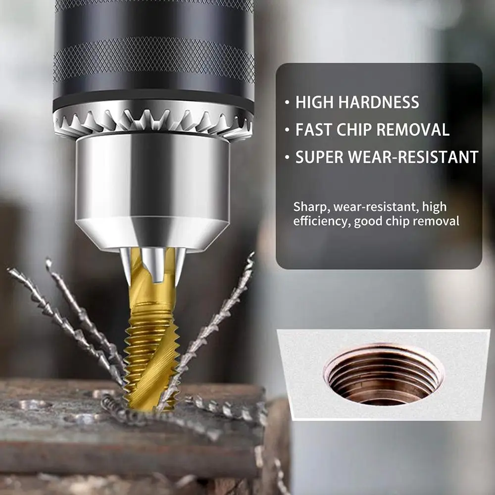 أدوات الحفر الحنفية لقمة ثقب آلة المسمار HSS الحنفية مثقاب الخشب عرافة عرقوب التيتانيوم مطلي عرقوب الحنفية لقمة ثقب