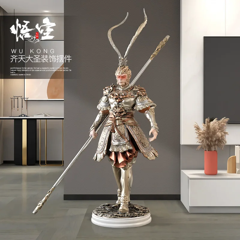 مكافحة القتال من بوذا صن وو كونغ تشيتيان زخرفة أرضية المريمية العظيمة مدخل غرفة المعيشة ديكور المنزل الحرف اليدوية