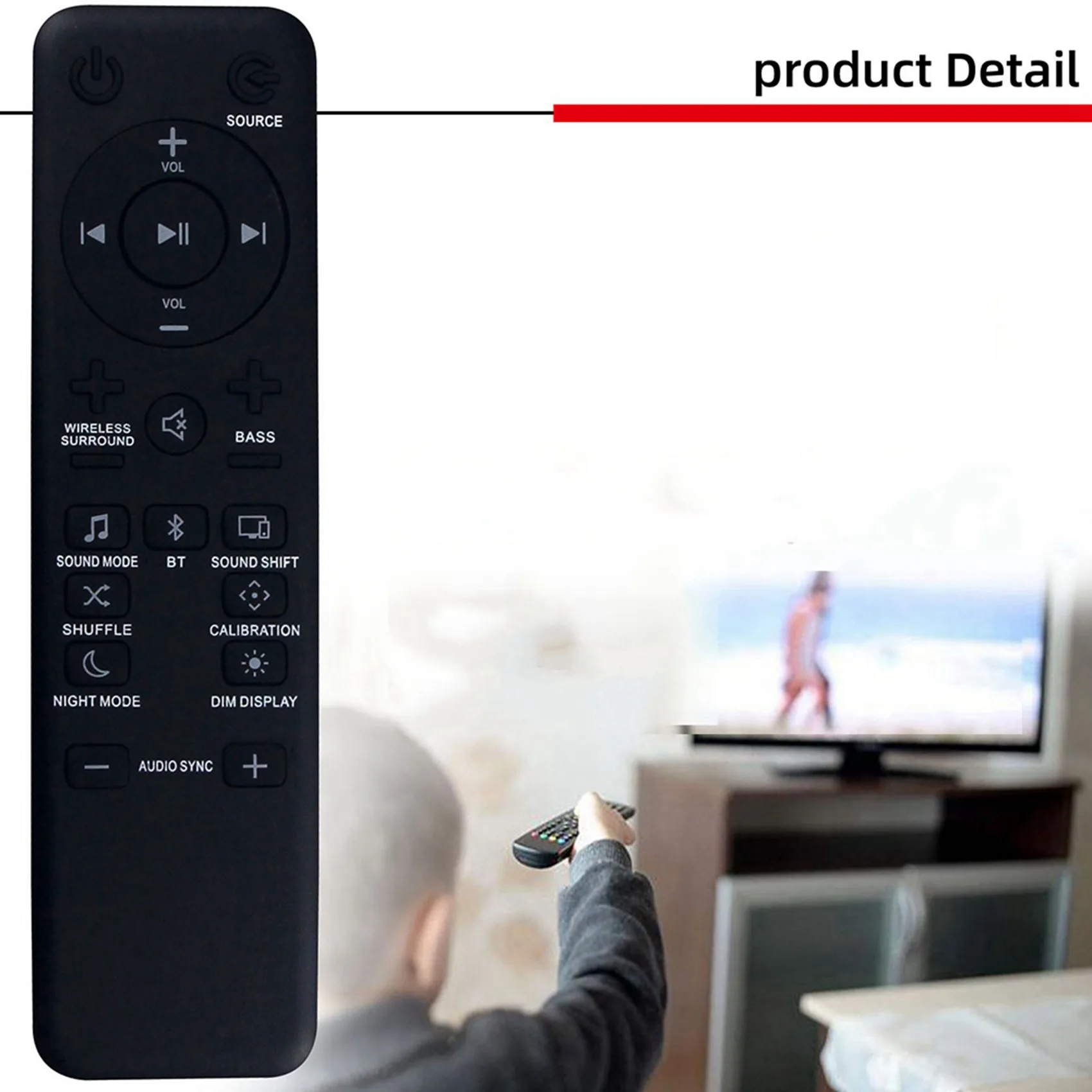 4X Remote Control For JBL Bar 2.1 3.1 Channel 4K Ultra HD Sound Bar System Wireless Home Theater Audio Remote Control