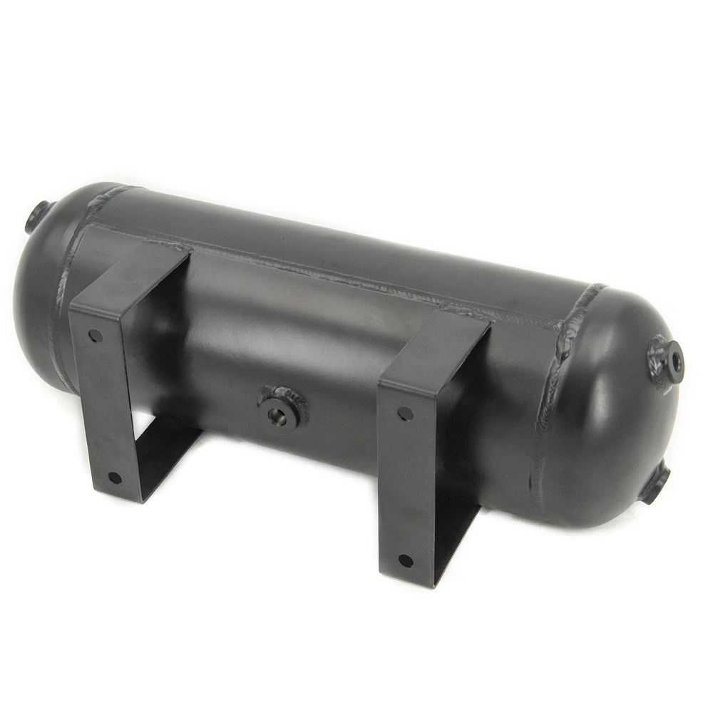 3 Gallon Aluminum Air Cylinder Air Tank Pneumatic Air Suspension System Tunning Vehicle Parts 1/4 NPT Holes