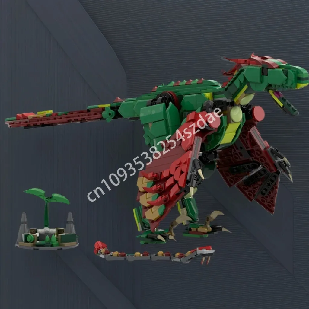 

698 шт. MOC Utahraptor ostrommaysi строительные блоки сборка рождественская игрушка подарок практические способности up дети образовательные