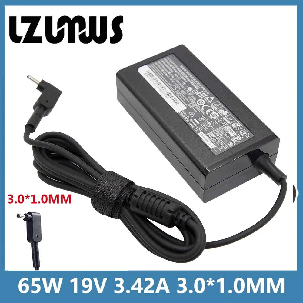 N15Q8 N15Q9 N16P1 N20C5 65W 19V 3.42A Charger Replacement for Acer Laptop AC Adapter A13-045N2A Aspire 1 5 R15 Slim Power Cord