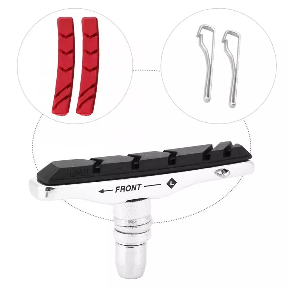 Rubber Sheet Replaceable Mountain Bicycle Bicycle Brake V-Brake Pads Bicycle Brake Pads Bicycle Brake Blocks Bike Brake Shoes