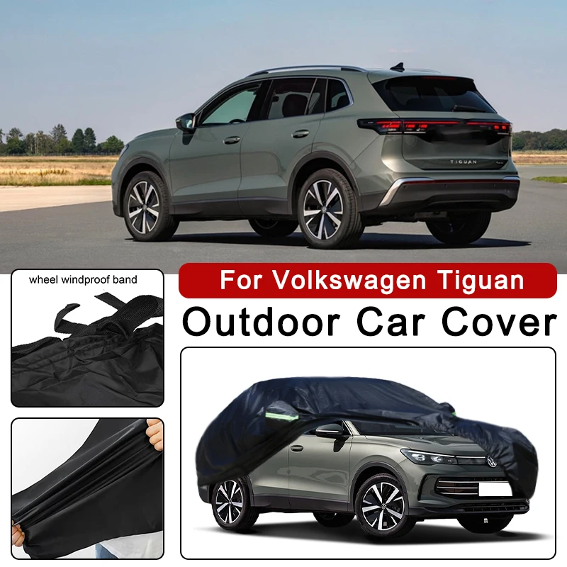 

All-Season Car Cover for Volkswagen Tiguan - Outdoor Full Protection, Waterproof Dustproof Sunproof Auto Exterior Accessories