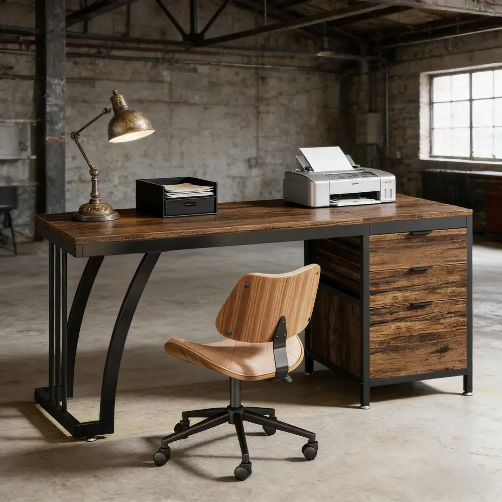Extensive Office Desk,Computer Desk,Elegant Writing Desk
