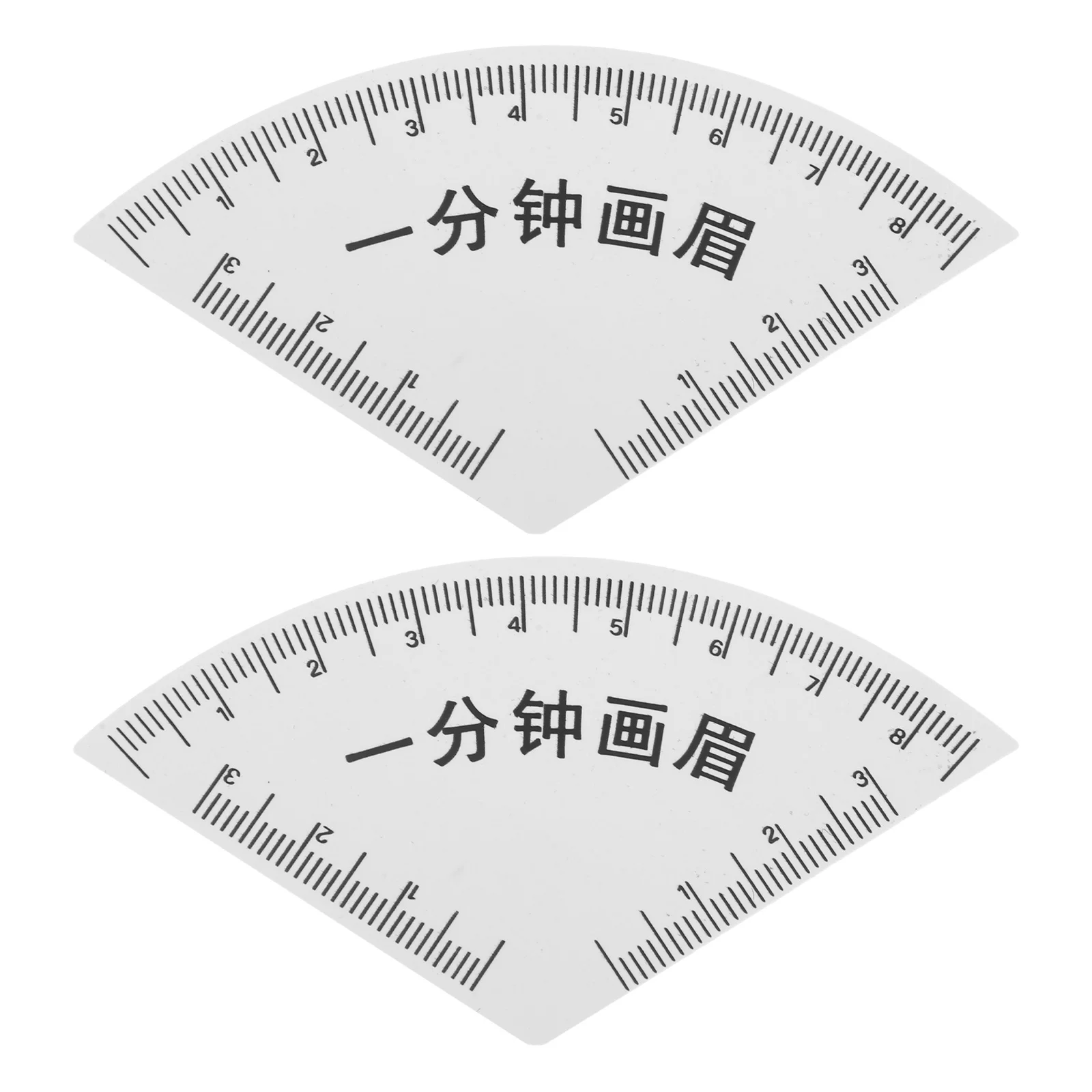 Herramienta para dar forma a las cejas, regla de mapeo de precisión para cejas simétricas, plantilla de diseño de fácil dibujo, ligera, compatible con viajes, 2 uds.