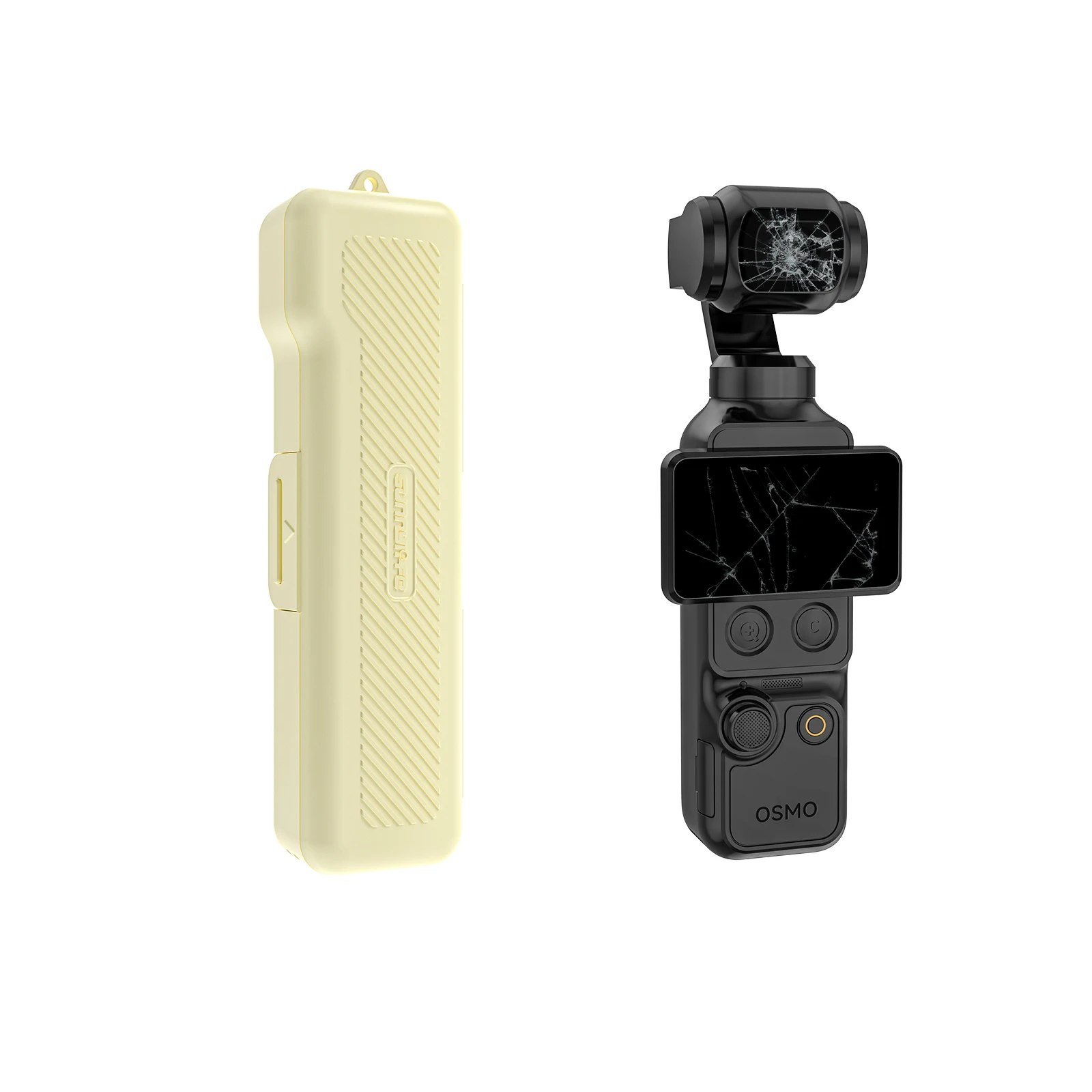 Für DJI Osmo Pocket 4 3 Hartschalenkoffer Vollständiger Schutz mit Objektivschutz Schnellverschluss-Klappdesign für Vlog-Zubehör – Detail 7