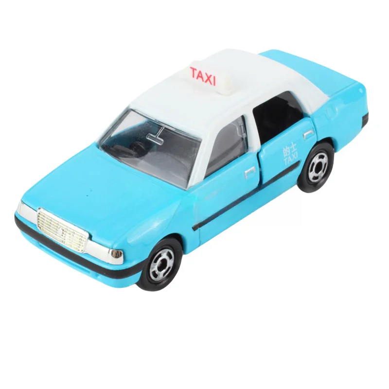 TAKARA Tomica Toyota Crown Hong Kong/Macau/nowe terytoria taksówki odlew aluminiowy zabawkowy samochodzik kolekcja prezentów dla dzieci