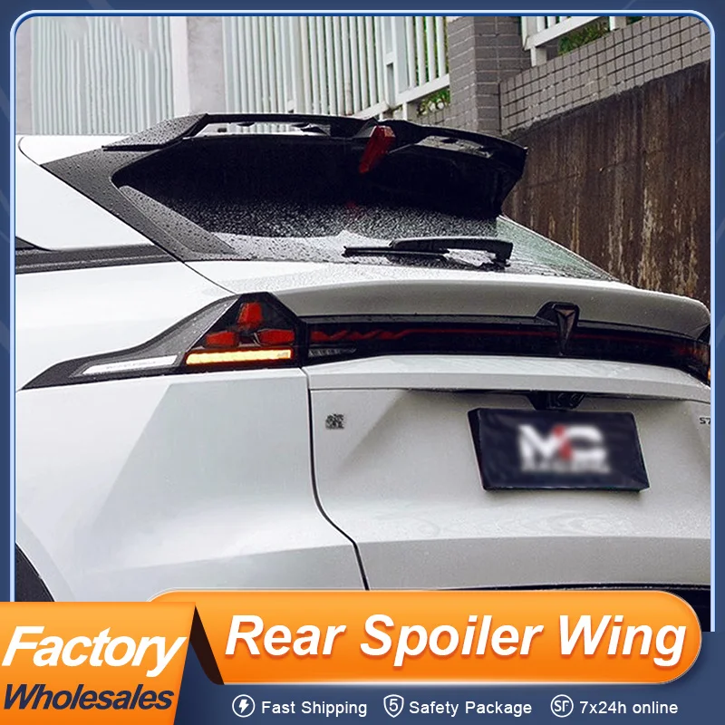 

For Deepal S07 S7 2023 24 25 Rear Roof Trunk Lid Car Spoiler Wing ABS Material Black Carbon Sport Upgrade Exterior Accessories