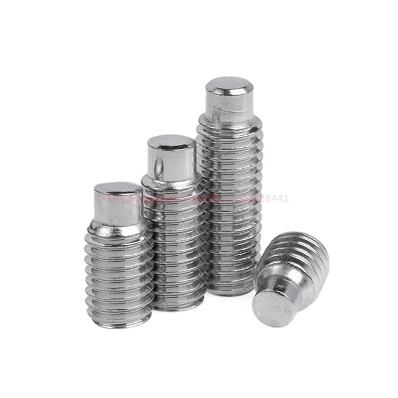 304 Stainless Steel Inner Hexagonal Cylinder End Fastening Screw Convex End Fastening Headless Screws M2-M12