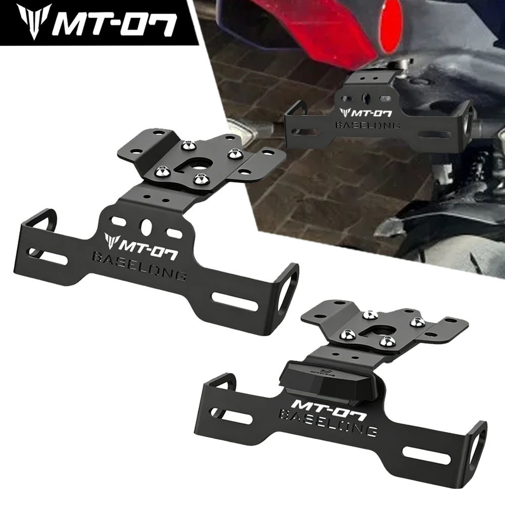 

FZ-07 MT-07 Motorcycle License Plate Holder Bracket Accessories For YAMAHA FZ07 MT07 YZFR7Rear Tail Tidy Fender Eliminator Kit