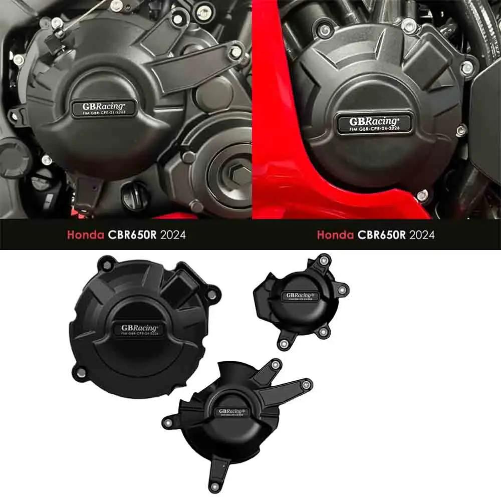 

CB650R и CBR650R 2025 2024, комплект крышек двигателя CBR650R, защитная крышка CB650R, защита двигателя ​ Для HONDA CB650R CB650R