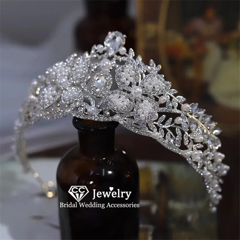 cc shining coroa forma flor para mulheres headpiece nupcial joias de noivado hairwear casamento tiaras romanticas acessorios para cabelo fo48 01