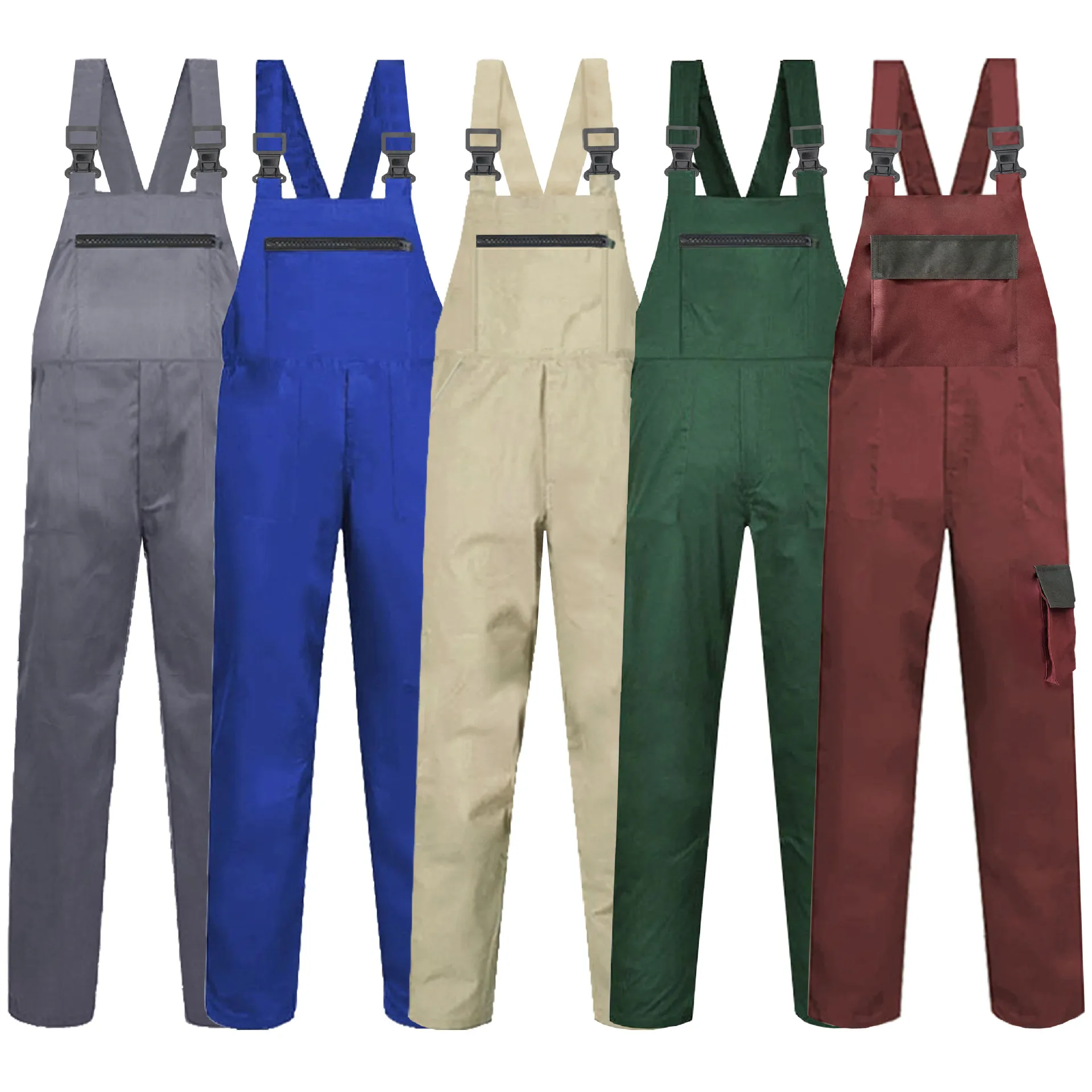 

Men's Work Pants Cotton Multi Pocket Overalls Protective Clothing and One-piece Workwear for Larger Auto Repair Factories