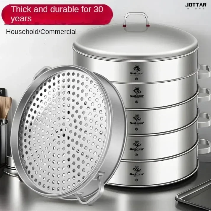 

New commercial Electric Food Steamers，Stainless steel. Large capacity. Thickened and high cage drawer. Household steamer.