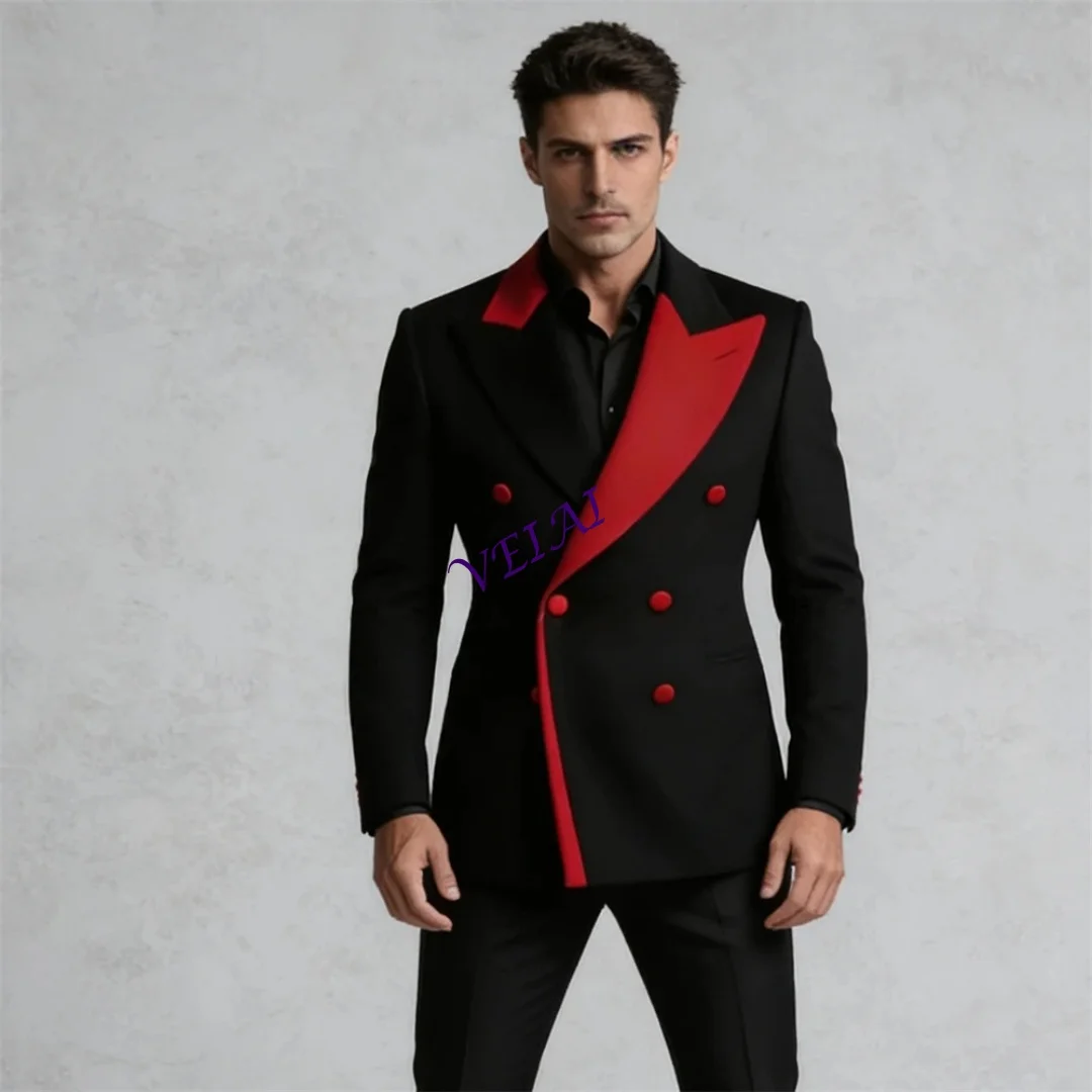 

Мужской индивидуальный костюм-двойка Slim Fit: пиджак с острыми лацканами и двубортной застежкой, брюки. Идеально для свадьбы и торжественных мероприятий.