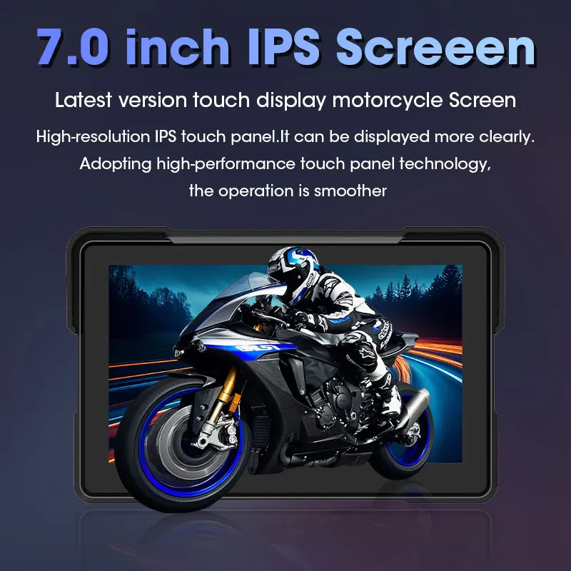 5/7 polegada moto painel sem fio carplay android auto tela de exibição da motocicleta navegação gps digital acessórios da motocicleta