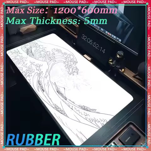 Japanese wave XXL mousepad gaming accessories oversized table mat desktop accessories non-slip pad keyboard pad gaming mouse pad