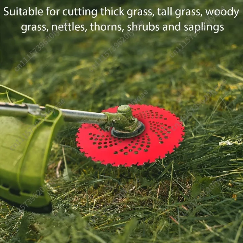 Mower Blade Alloy Brush Cutter Saw Blade 9 Inch 36 Teeth Red Mower Garden Tool Accessories