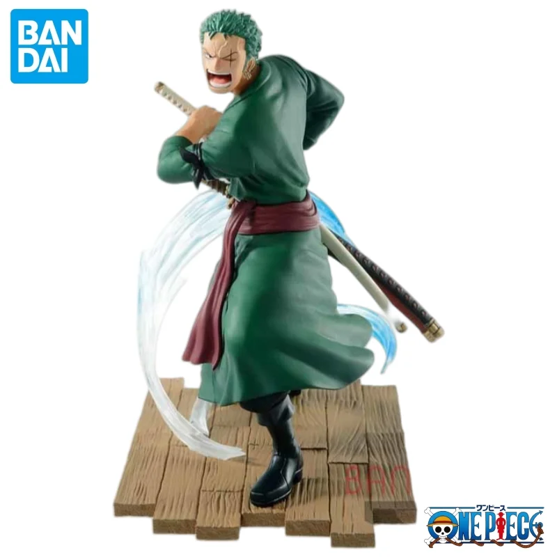In Voorraad Bandai Originele Banpresto Een Stuk Log Bestand Selectie Roronoa Zoro Action Figure Model Pop Gloednieuwe Boxed Anime