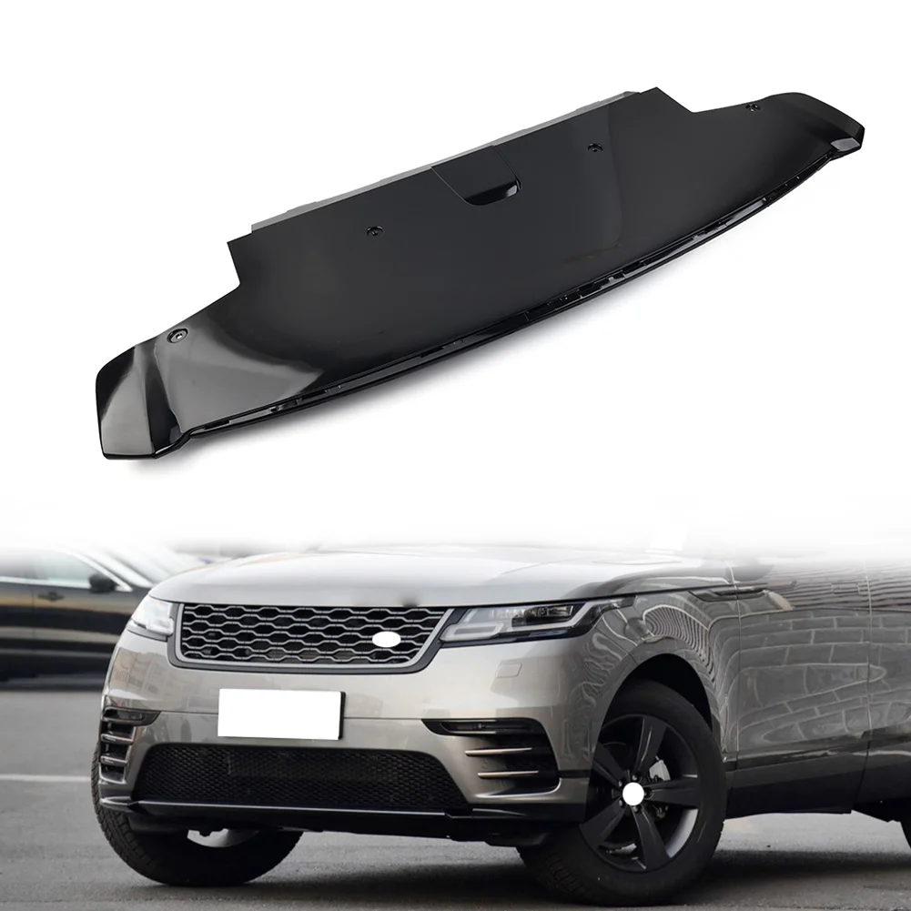 

Glossy Black Car Front Bumper Trailer Cover Lower Guard Plate LR093901 For Land Rover Range Rover Velar 2017-2023