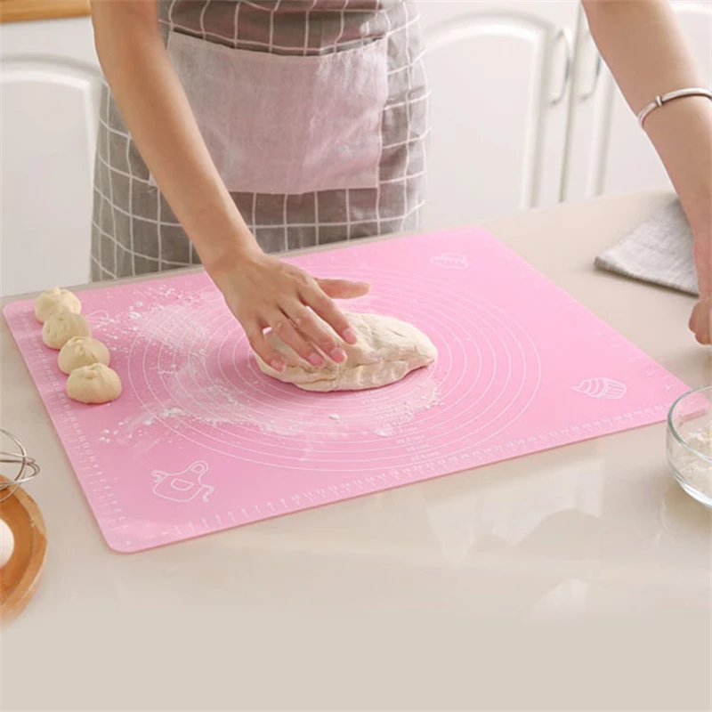 Silicone Baking Mat Pizza Dough Maker Pastry Kitchen Cooking Tools Utensils Non-stick Rolling Dough Pads Kneading Accessories