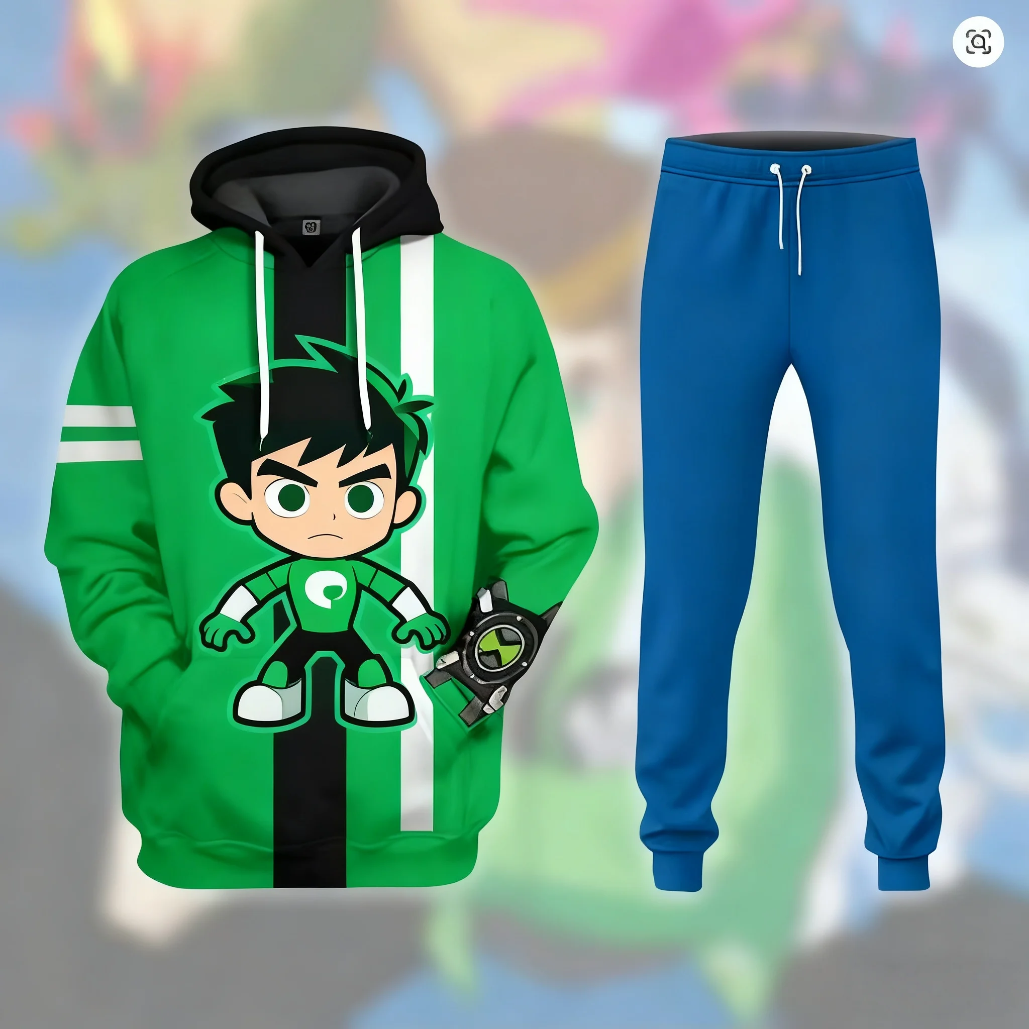 

Популярный комплект толстовок для косплея Ben 10 Omnitrix, толстовки с 3D принтом, брюки, мужской пуловер, уличная одежда, комплект из 2 предметов, спортивные костюмы ﻿ ﻿