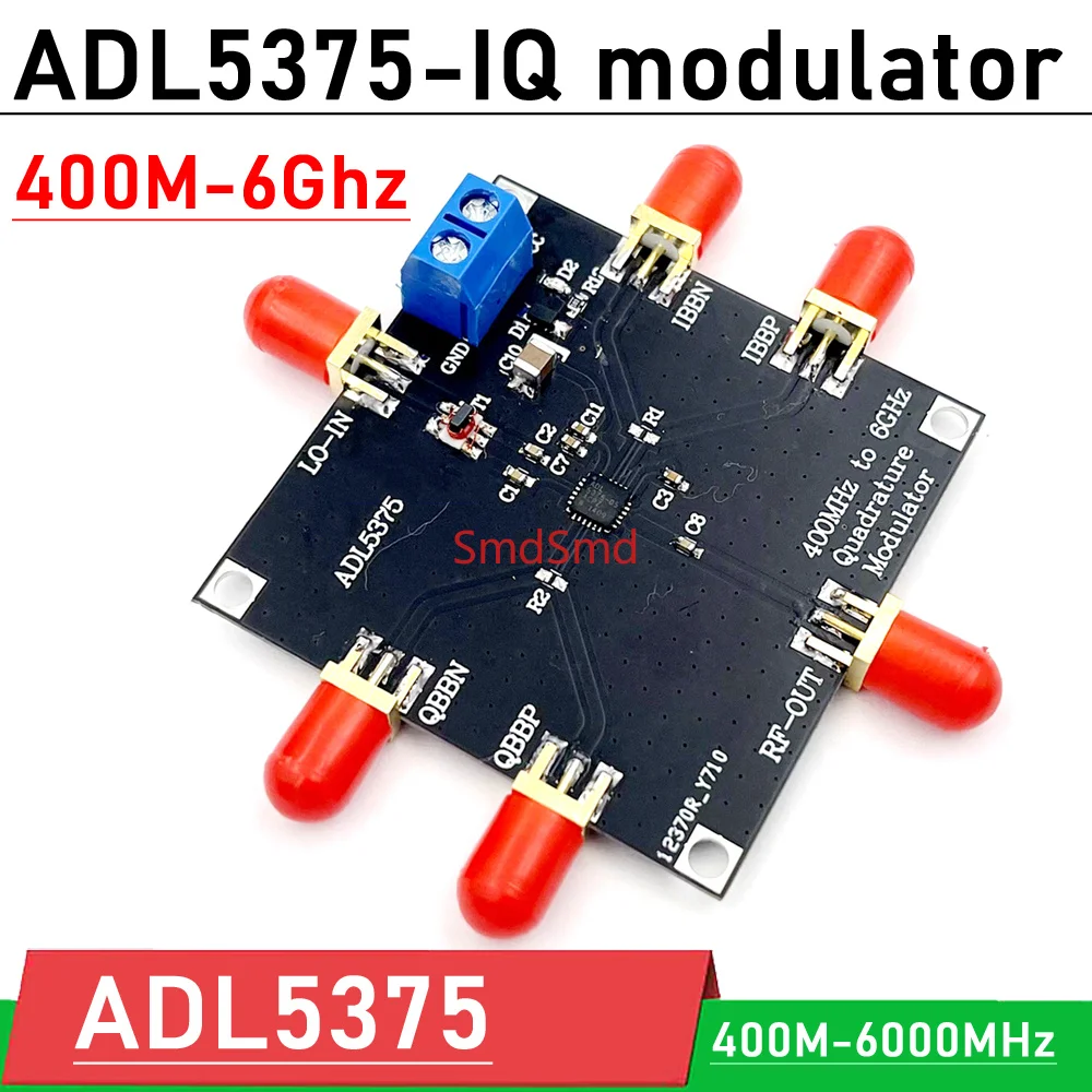 400M-6GHZ ADL5375 IQ modulator module broadband quadrature modulator mixer W LO Barron for RF Ham Radio amplifier