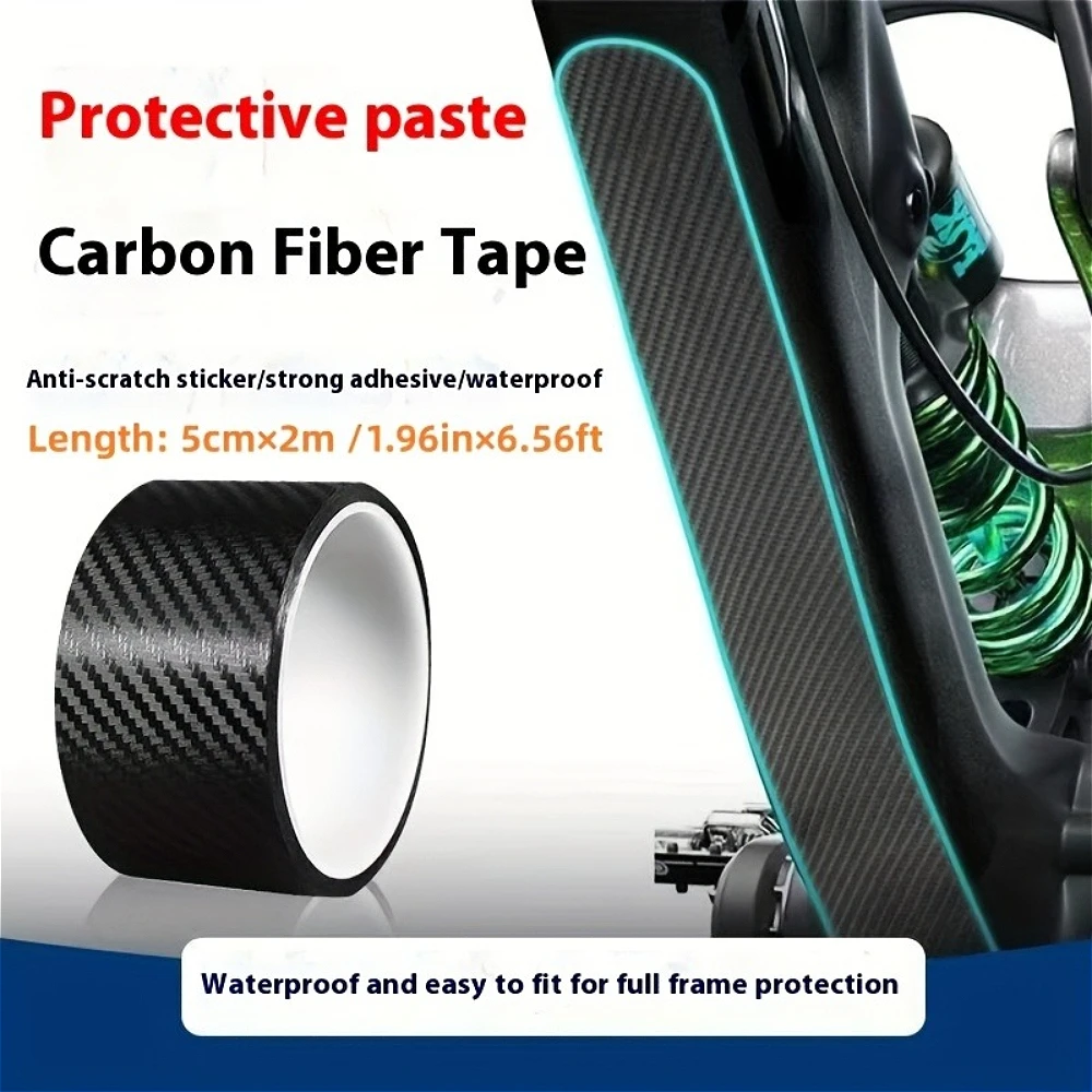 1Roll Universal Carbon Fiber Texture Decals Waterproof Scratch Resistant Vinyl Stickers for Bicycle Motorcycle Decoration
