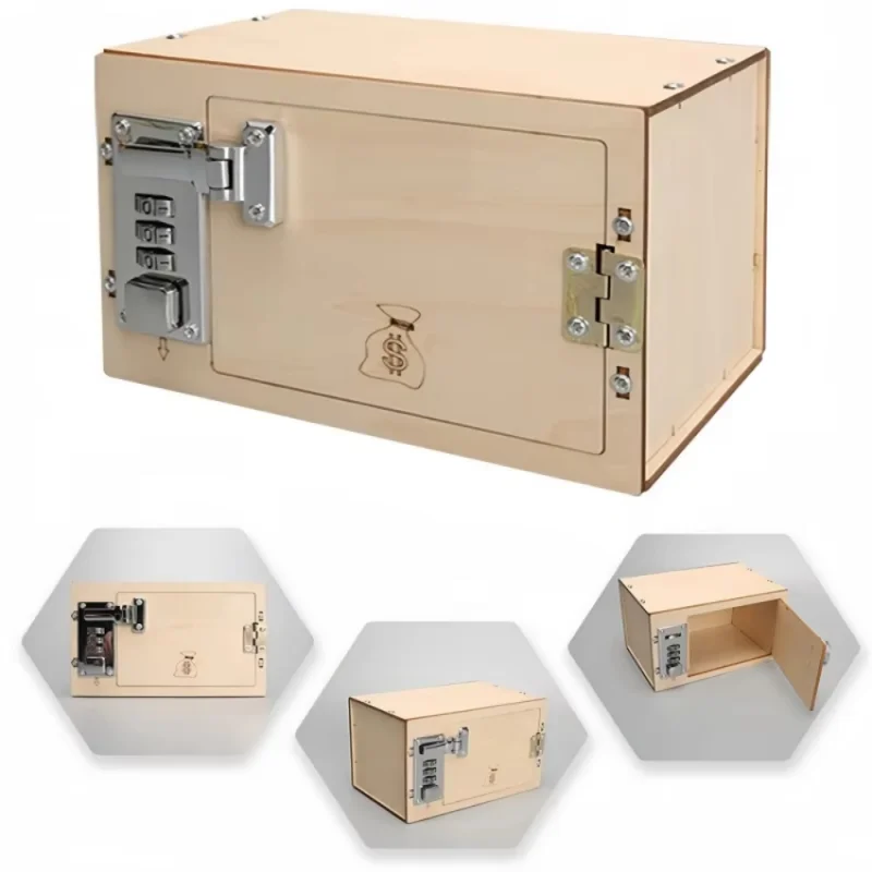 DIY Wooden Password Box for Assembling Code Box Science School Projects Experiment Science Toys STEM Educational Toys Gift