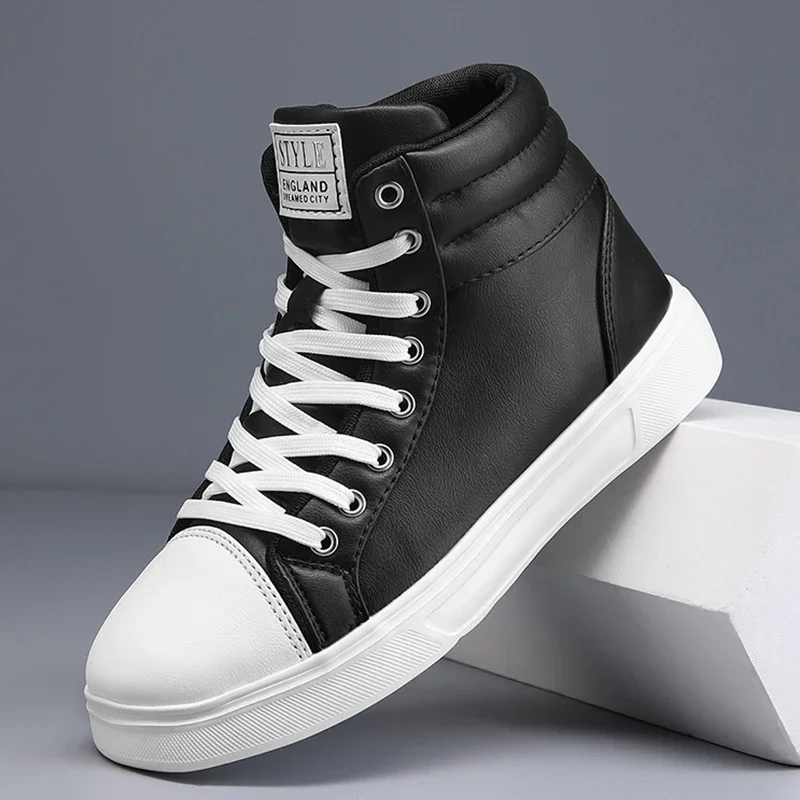 

Autumn Men Casual Sneakers Platform Tennis Sports Running Shoes High-Top Shoes Skateboard Comfortable Couple Ankle Boots 35-46