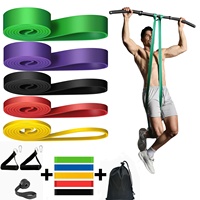5-140lbs Resistance Bands Set Agility Training Fitness Elastic Bands Gym Equipment for Home CrossFit Exercise Pilates Accessory