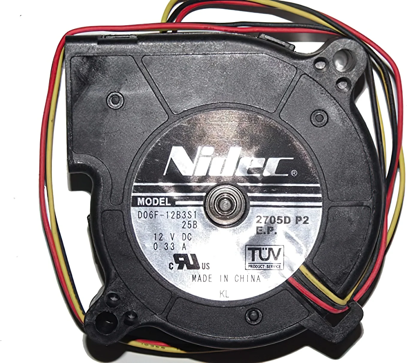 Nidec D06F-12B3S1 6cm 6025 12V 0.33A Centrifugal Turbine Blower Fan for Projector