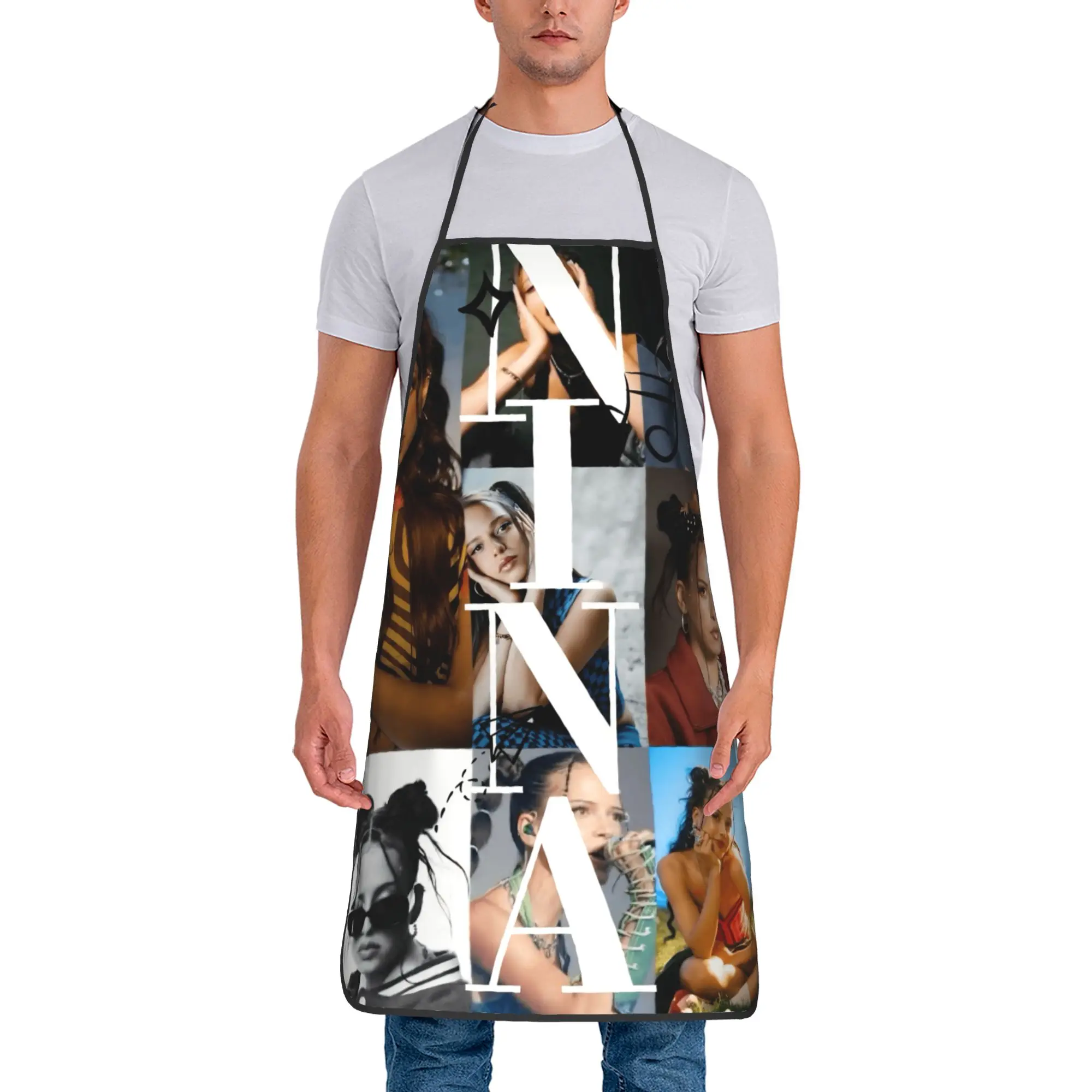 

Nina Chuba Tour Apron Custom Cleaning Kitchen Accessories Work Adult Aprons without Pocket