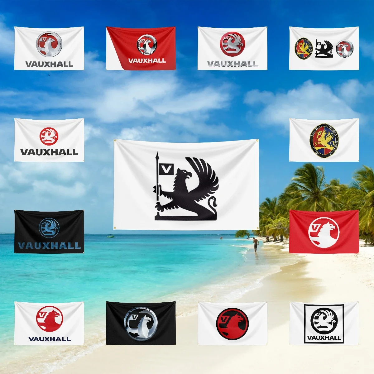 V-Va-ux-h-a-l-l car Flag Forcarnival Garage match campaign exhibition fan collection Car Lovers hanging cloth