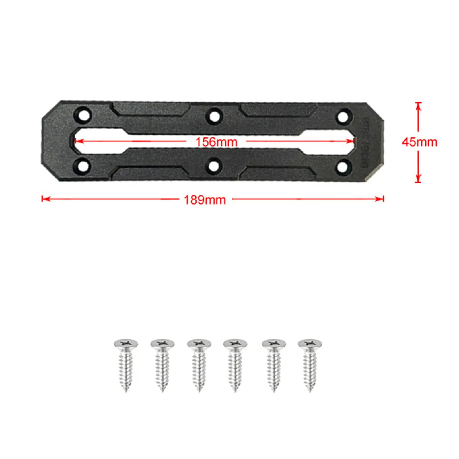 Kayak Slide Track DIY Rails Bracket Plastic Mounting Base for Boat Rods Fishing Pole Stand Storage Organizer