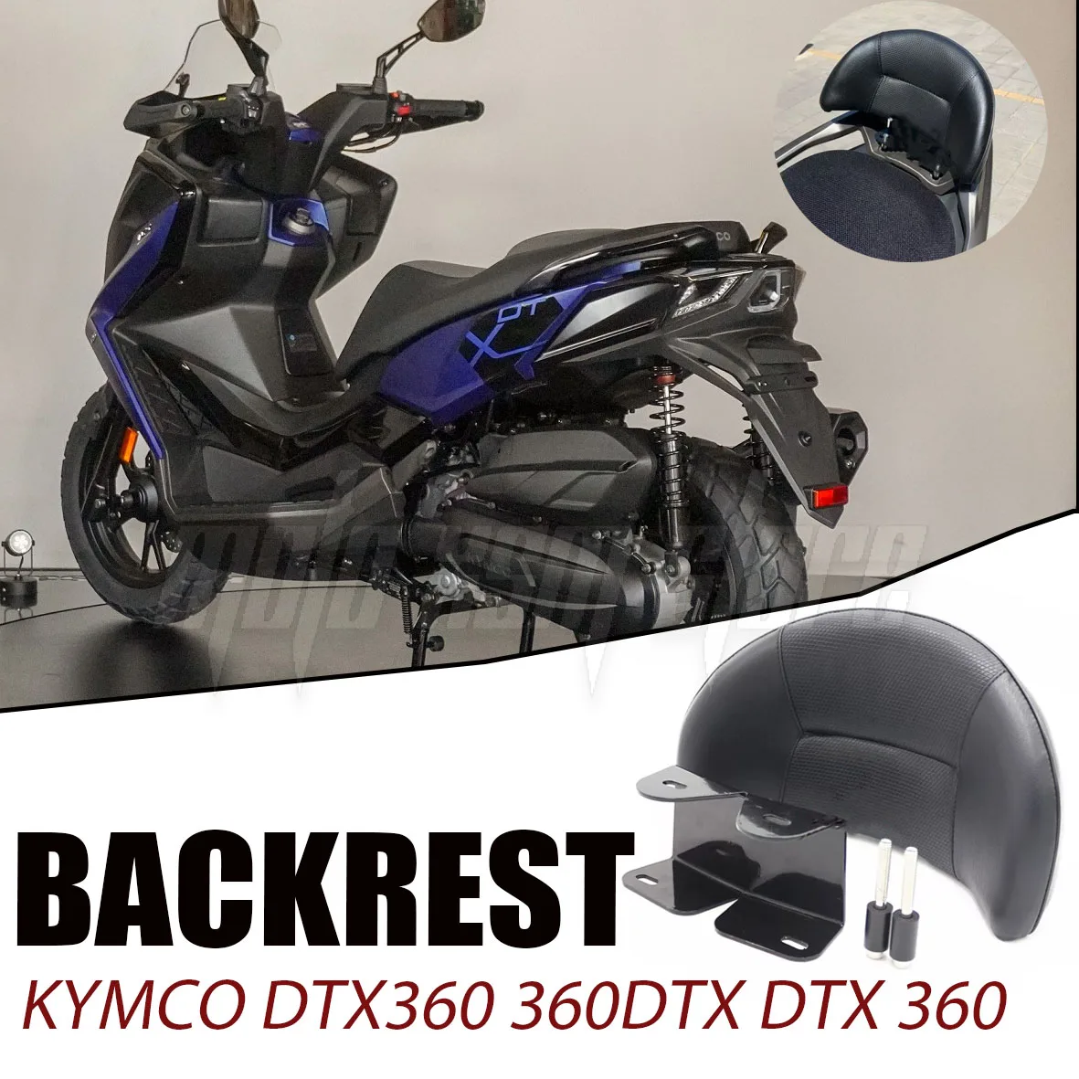 Brand New for KYMCO DTX360 360DTX DTX 360 Motorcycle Rear Seat Passenger large Backrest Small Backrest Modified Accessories