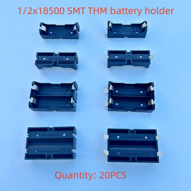 

20PCS/Lot 1/2x18500 Battery Box SMT THM Supports Parallel And Series Connection Of Batteries 18500 Battery Holder