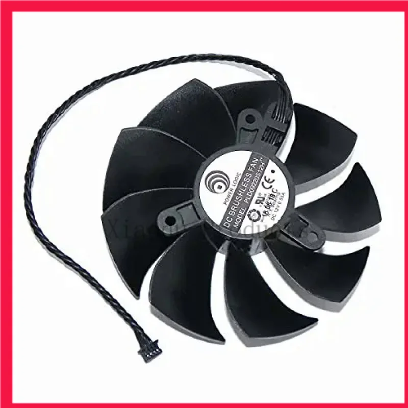 PLA09215S12H Graphics Fan for EVGA GeForce RTX 2060 XC Ultra Gaming 6GB GDDR6 (Long line Fan 7.8in or Short line 3.4in)