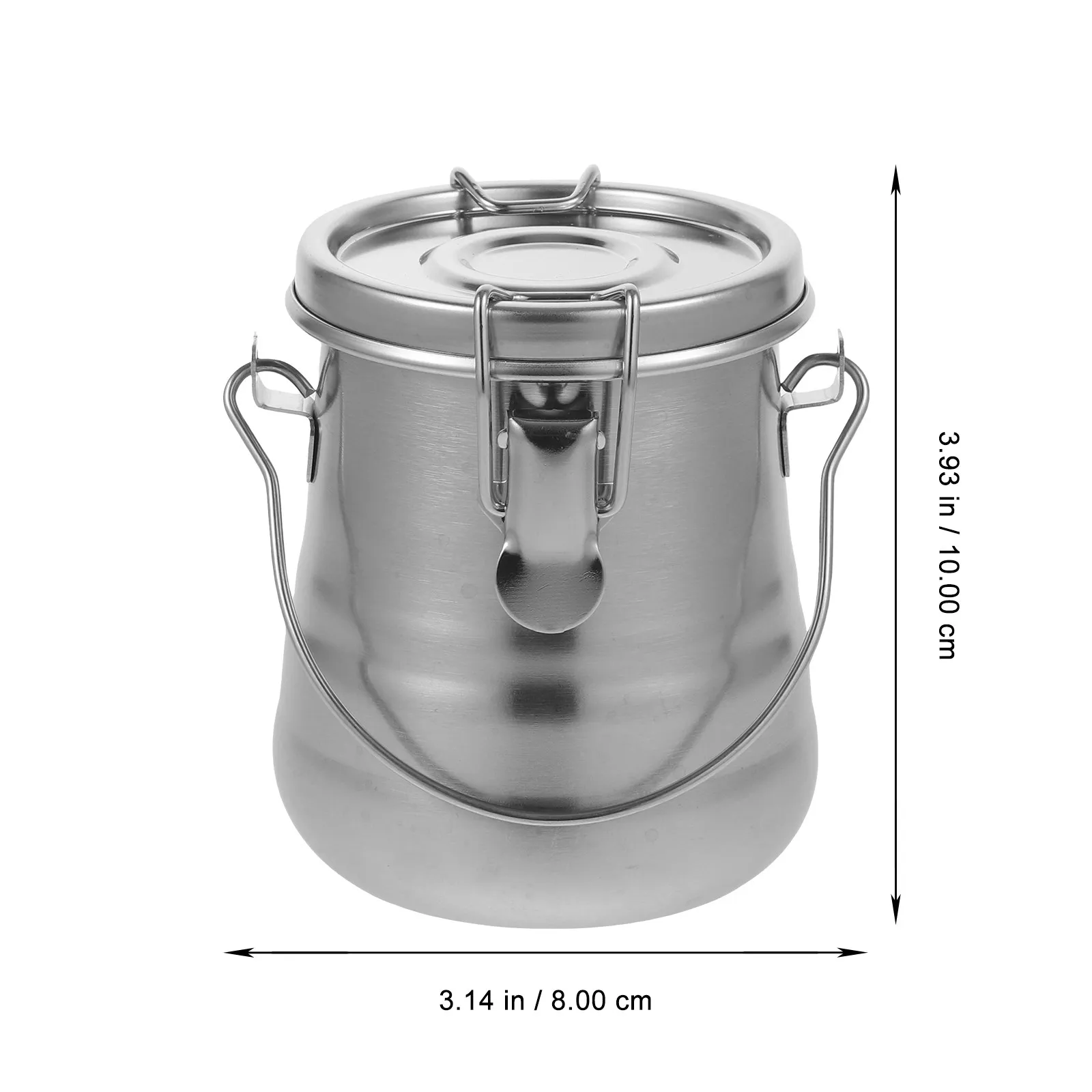 Metal Brush Washing Bucket with Cover Portable Stainless Steel Pen Holder Water Container for Painting Outdoor Sketching Art