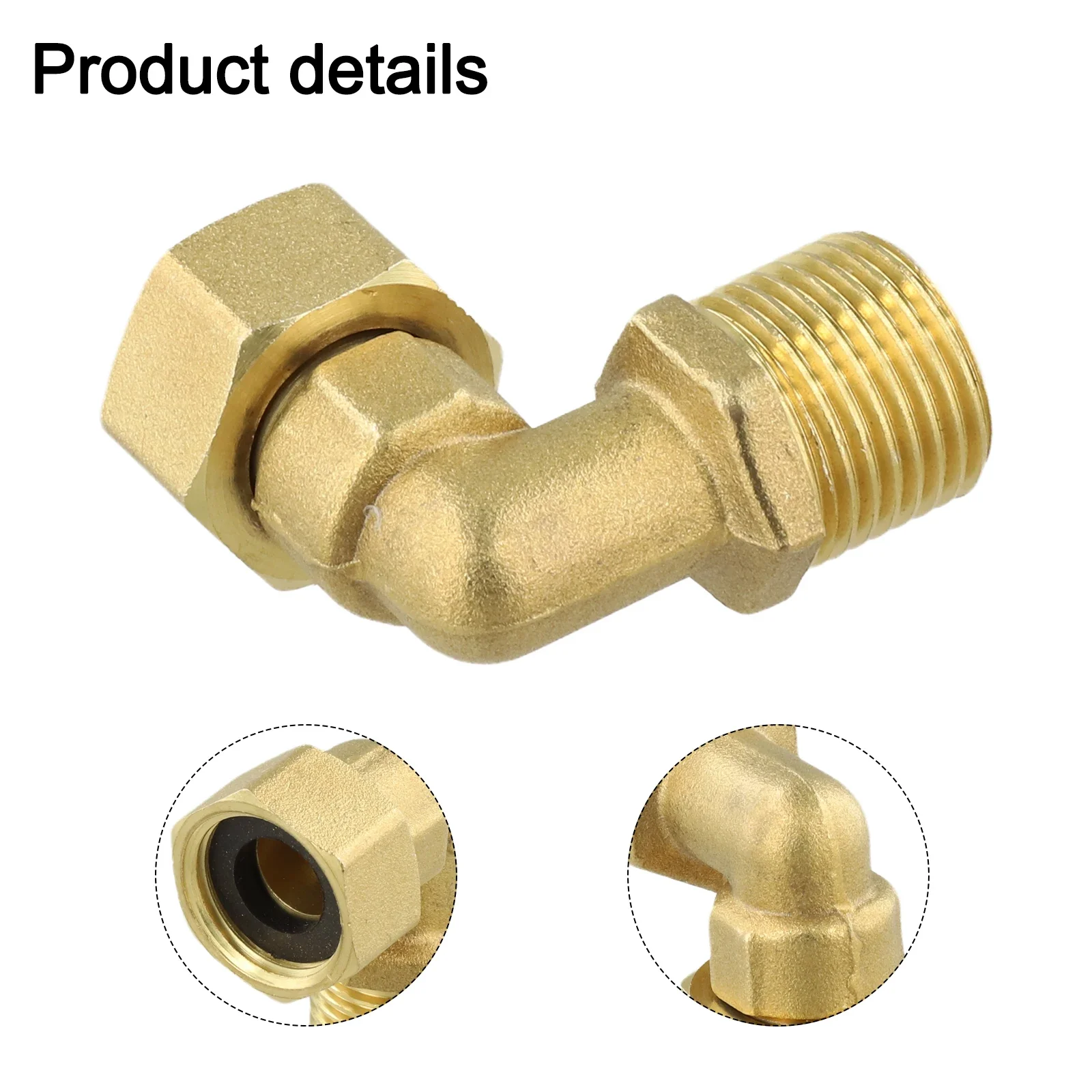 For DIY Projects Brass Angle Fitting Tight Sealing Angle Fitting Adapter Central Heating Flexible Installation