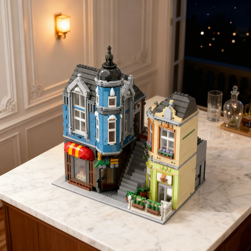 3418pcs MOC Townhouse Center Modular Architecture Street Scene Model Building Blocks Advanced Build Pack Premium Craft Toy Gift